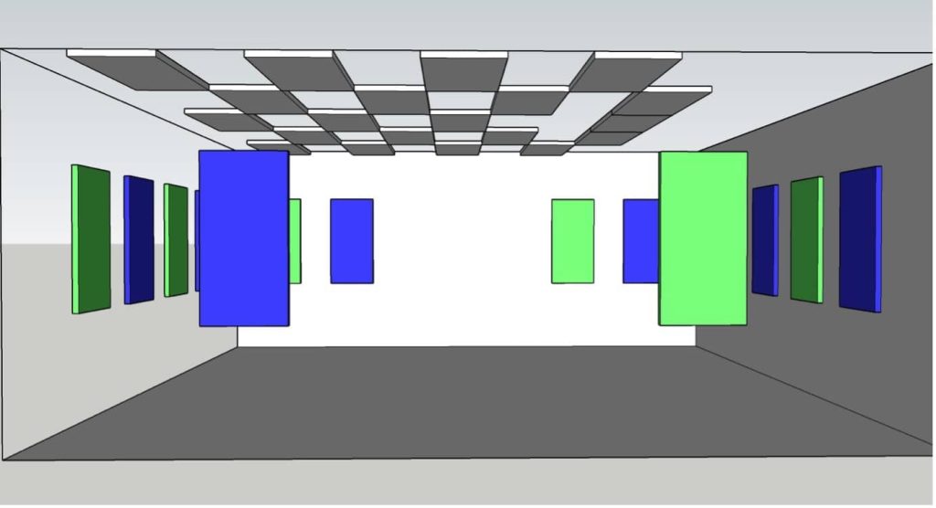 3D plan for acoustic insulation