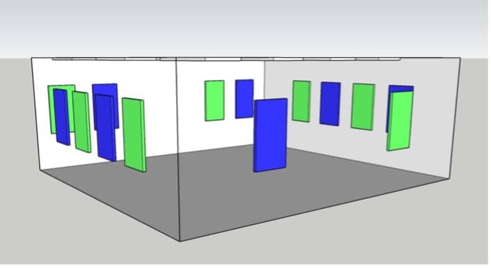 3D plan for acoustic insulation